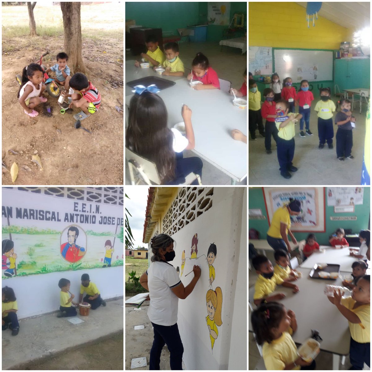 granmariscal12's tweet photo. Retorno a Clases Seguro y Progresivo en la E.E.I.N.GRAN MARISCAL.A.J.S. Hoy 03-11-2021 ( Actividades variadas) https://t.co/2wtj5mJ7uW