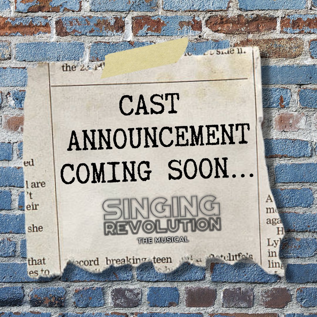 Stay tuned...

#SINGINGREVOLUTION #NewMusical #LAThtr