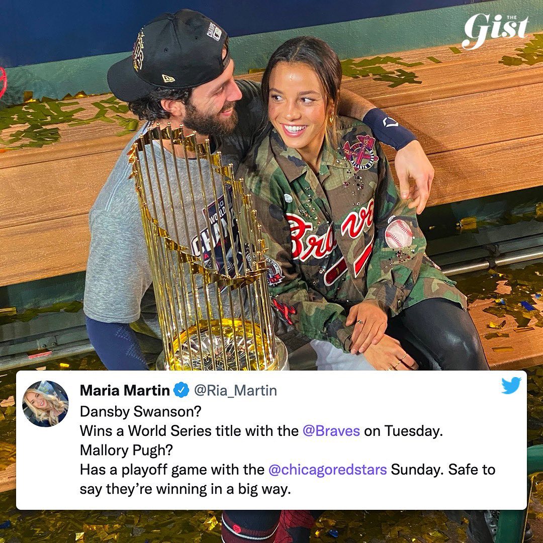 Dansby Swanson excited to see wife Mallory Pugh's NWSL games