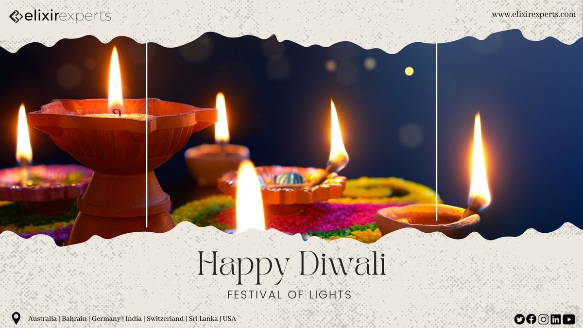 elixir_experts's tweet image. On behalf of the #elixirexperts family, we wish you and your family a happy & prosperous #Diwali. May the beauty of the Diwali season fill your home with happiness, & may the coming year provide you with all that brings you joy!
#technology #consultancy #Diwali2021 #Deepavali2021