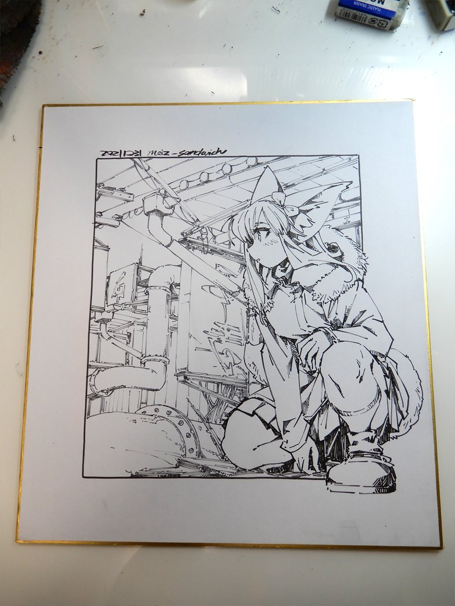 線画。 