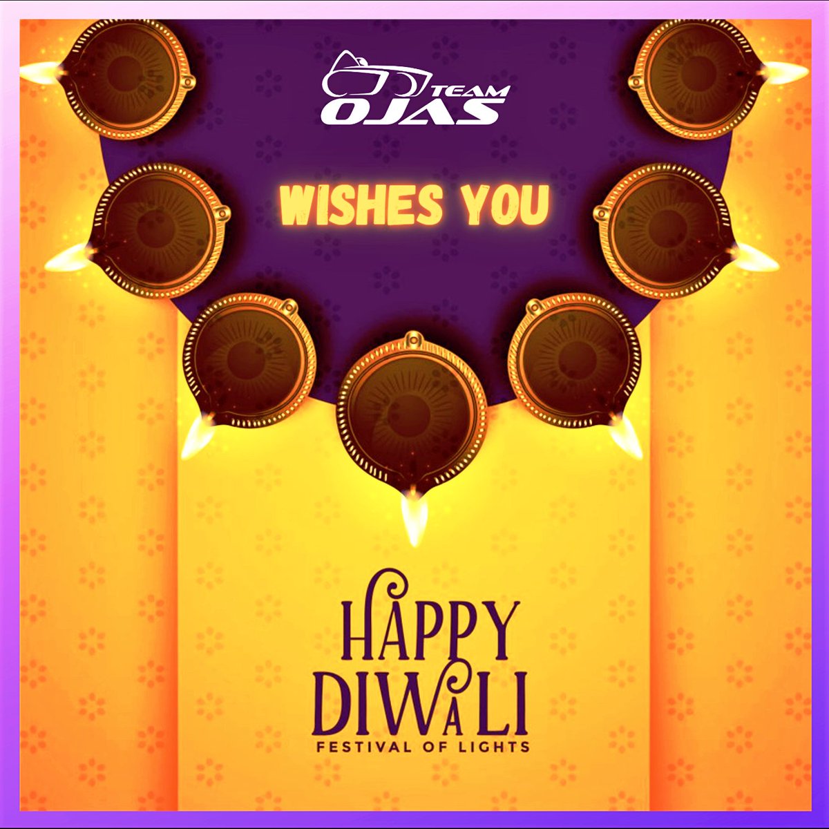ojasracing's tweet photo. Team Ojas wishes you a Happy and Green DIWALI 💥🎇

#itselectrifying #becauseracecar #wespeakelectric #Diwali #FestivalOfLights https://t.co/2XXf7HEPJQ
