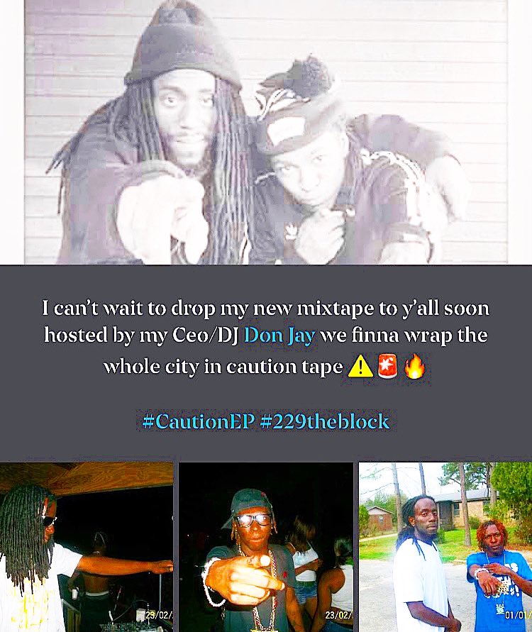 YoungCityBom229's tweet photo. I can’t wait to drop my #newmixtape to y’all soon hosted by my Ceo/DJ @DeeJayDonJay229 we finna wrap the whole city in caution tape ⚠️🚨🔥
#CautionEP @229theblock https://t.co/urzVFcr64Q
