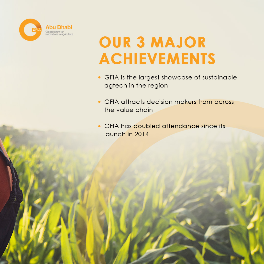 Make sure your brand is seen by hundreds of influential changemakers in the food and #agtech industry by booking your visit to the #GFIAMENA 2021! innovationsinagriculture.com

#ADAFSA #CFS #innovation #agriculture #verticalfarming #EventAbuDhabi #hydroponics #foodproduction