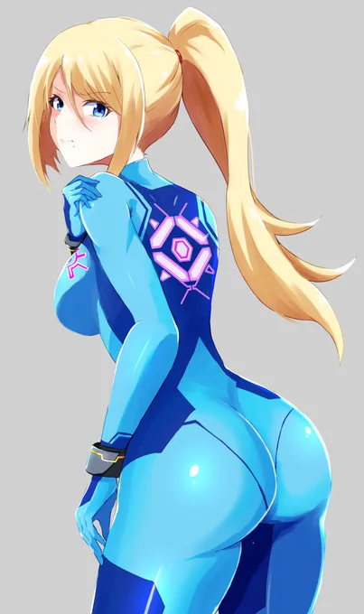 ゼロスーツサムスさん#いいおしりの日 