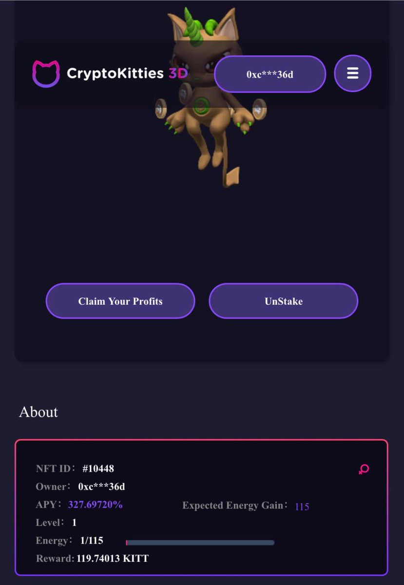 Digitwist5's tweet photo. @ITorstens very true , let me introduce you the @CryptoKitties3D gamefi, that has combined all gaming aspects and digital collectibles https://t.co/ynMirBh4Q8