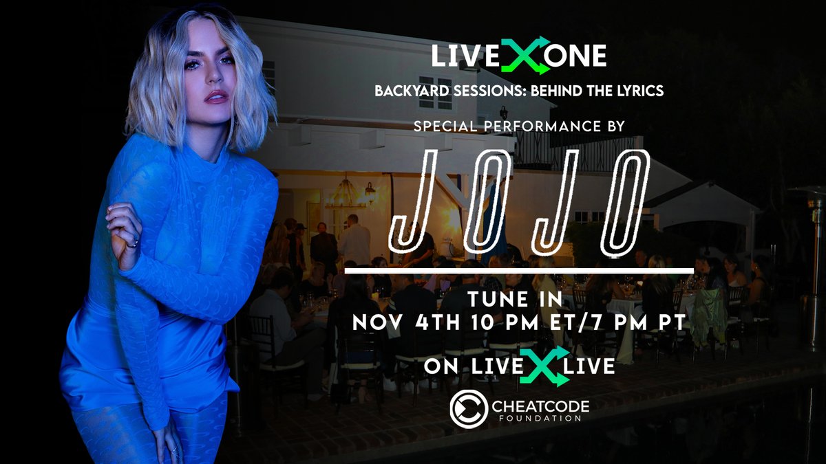 LIVE NOW 💚 Backyard Sessions: BEHIND THE LYRICS with @iamjojo! Watch a special intimate performance plus a conversation with @iamjojo & @thedrmondo about mental health & healing through music. TUNE IN: bit.ly/BackyardSessio…