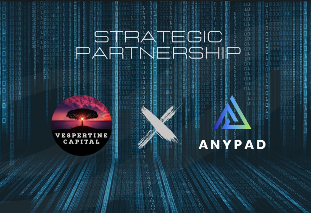 vespertinecap's tweet photo. We are pleased to announce a strategic partnership with @anypadio, a #multi-chain #launchpad &amp; AMM DEX. Anypad launched two months ago to great fanfare and has since hosted several successful #IDOs. We will work together closely to support promising projects in the cryptosphere. https://t.co/uu855KATp4