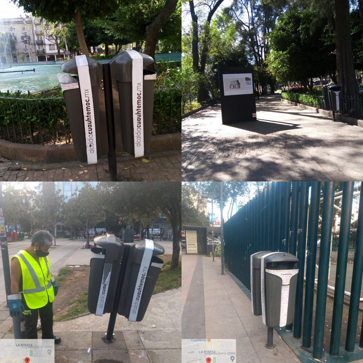 ✅Barrido🧹 manual, en #PlazaPopocatépetl
✅Vaciado de papeleras🗑️, en #PlazaLuisCabrera y #JardínPushkin

#CuauhtémocEsTuCasa🏠