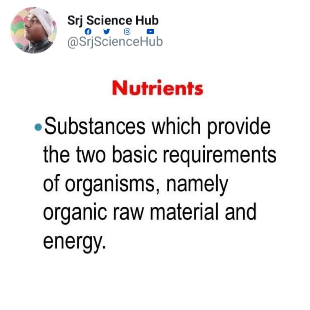 SrjScienceHub's tweet photo. ❝ #Nutrients ❞
•
Follow for more @SrjScienceHub
•
#srjsciencehub #science #study #biology #chemistry #physics #selfstudy #sciencenotes #biologynotes #nutrients #lifeprocess #sciencestudent #biologystudent #biologist #sciencerules #biologyclass #biological #biologymemes https://t.co/vK5oKHH0Dj