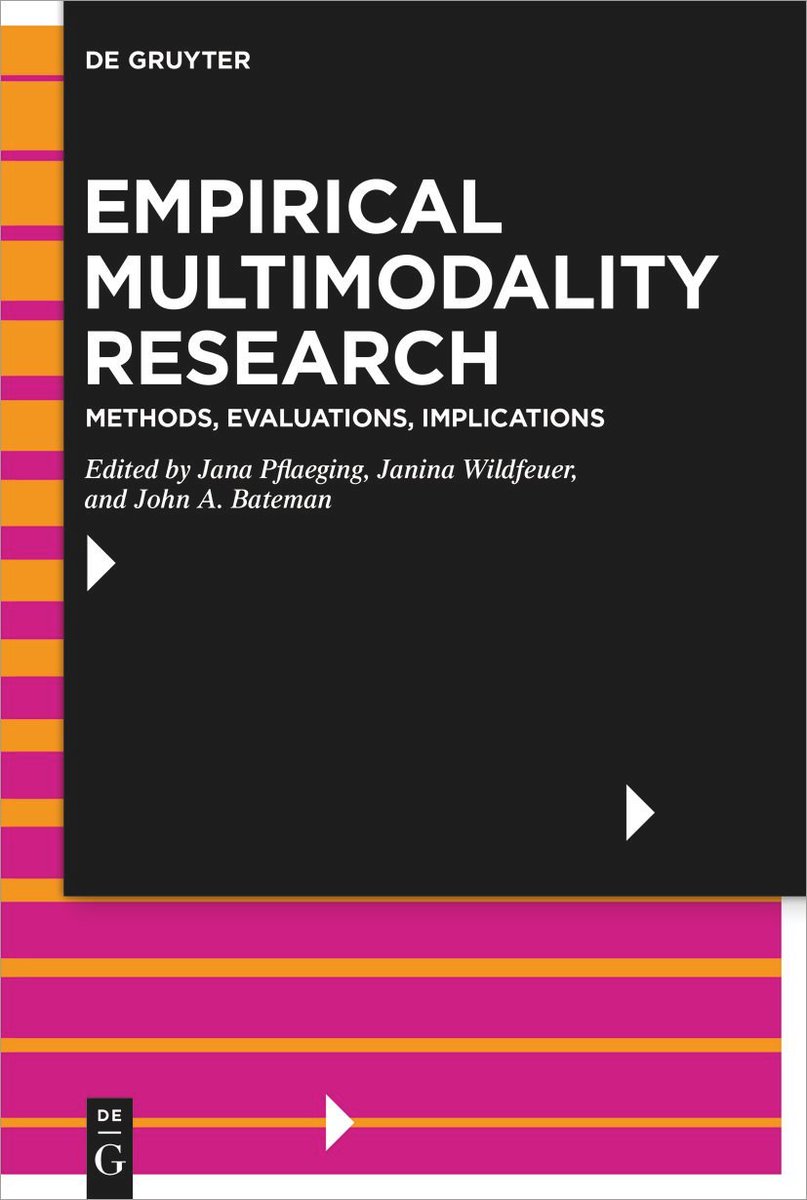 janapflaeging's tweet photo. 🔥 JUST OUT 🏁 Pflaeging/Wildfeuer/Bateman (2021). Empirical Multimodality Research: Methods, Evaluations, Implications. De Gruyter. @neous @dg_mouton https://t.co/skjyiiRb8o