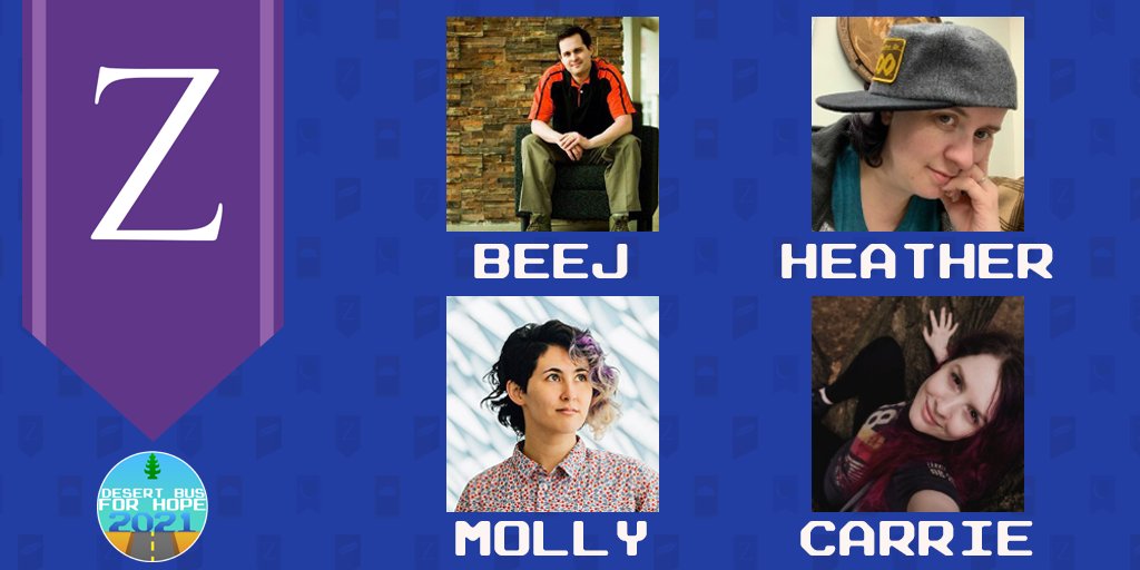 DesertBus's tweet photo. And our final remote shift, providing the late night smiles we all need, the wild life of Zeta features @tuxbeej, @LunarJade, @Molly23, and @carriefloyd! https://t.co/0rq4G461q2