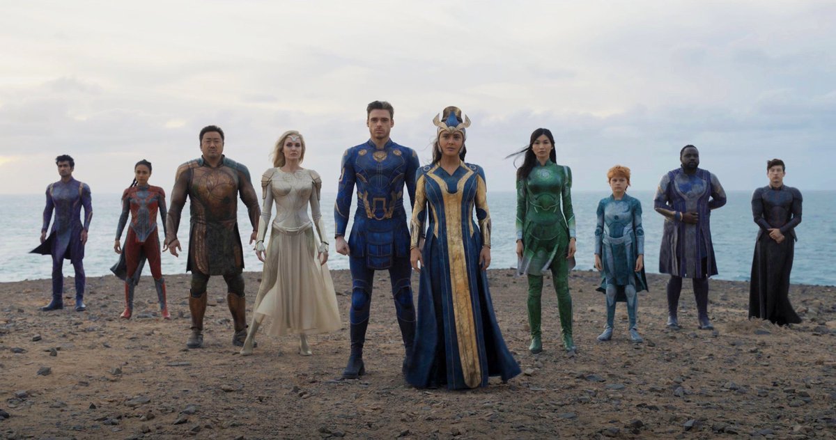 #Eternals อาจจะไม่เหมือนหนัง Marvel ที่เราเคยดูมาก่อน เหมือนเป็นการดูประวัติความเป็นมาของโลกยุคก่อน เหตุการณ์ต่างๆที่โลกเคยเกิดภัยพิบัติ ถือว่าเปิดจักรวาลได้ดีเลย แต่วิธีการเล่ามันจะงงๆหน่อย ตัดไป ตัดมา ในส่วนของCG ก็คืออลังการมากกก IMAX ยิ่งมาทำให้ปังกว่าเดิมไปอีก