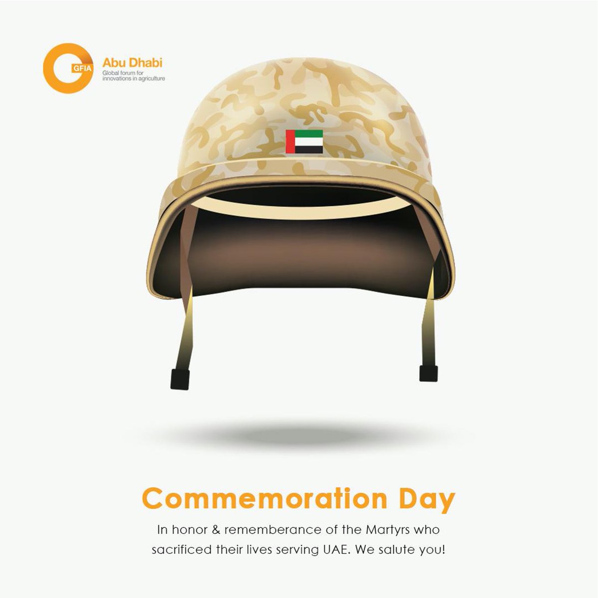 On the occasion of UAE’s Commemoration Day, we remember those who sacrificed their lives for our country.

#GFIAMENA #Agtech #EventAbuDhabi #CommemorationDay #UAEMartyrs #UAECommemorationDay #UAE