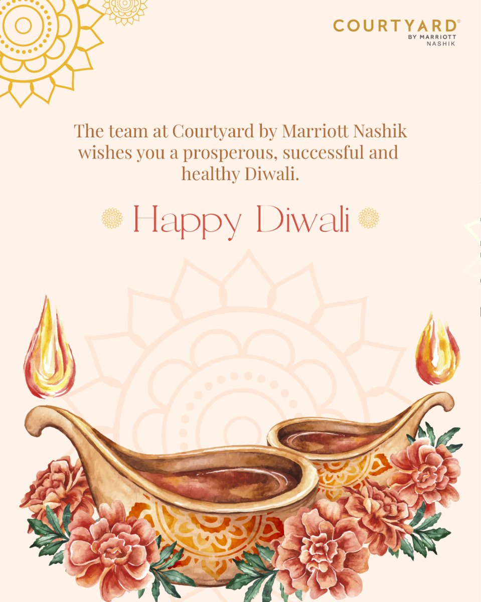 CourtyardNashik's tweet photo. #HappyDiwali #MarriottNashik 
#courtyardnashik #Diwali https://t.co/duHGw7zuN0