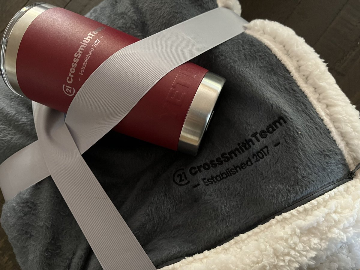 New swag is in for the #CrossSmithTeam!!!!  Comfy blankets to keep you warm around the campfire and the absolute best travel mugs ever!!!!  #Yeti