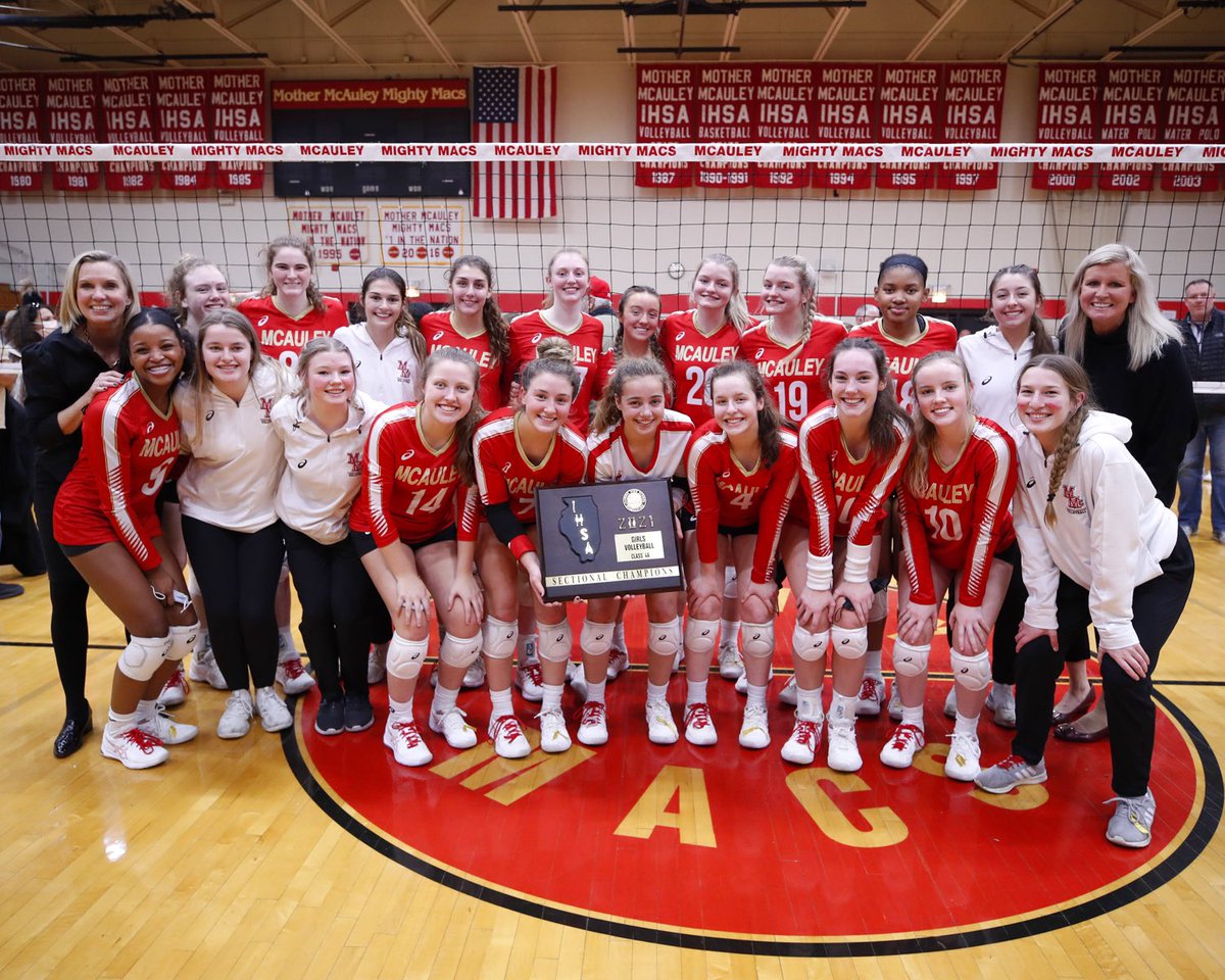 McAuleyMacs's tweet photo. MIGHTY MACS, SECTIONAL CHAMPIONS.

The Mighty Macs beat the Marist RedHawks in two sets in tonight’s Sectional Championship game! We are continuing on to Super Sectionals this Friday at home.

#MACNATION🏆🏆🏆 https://t.co/5b7Yc4QJm1