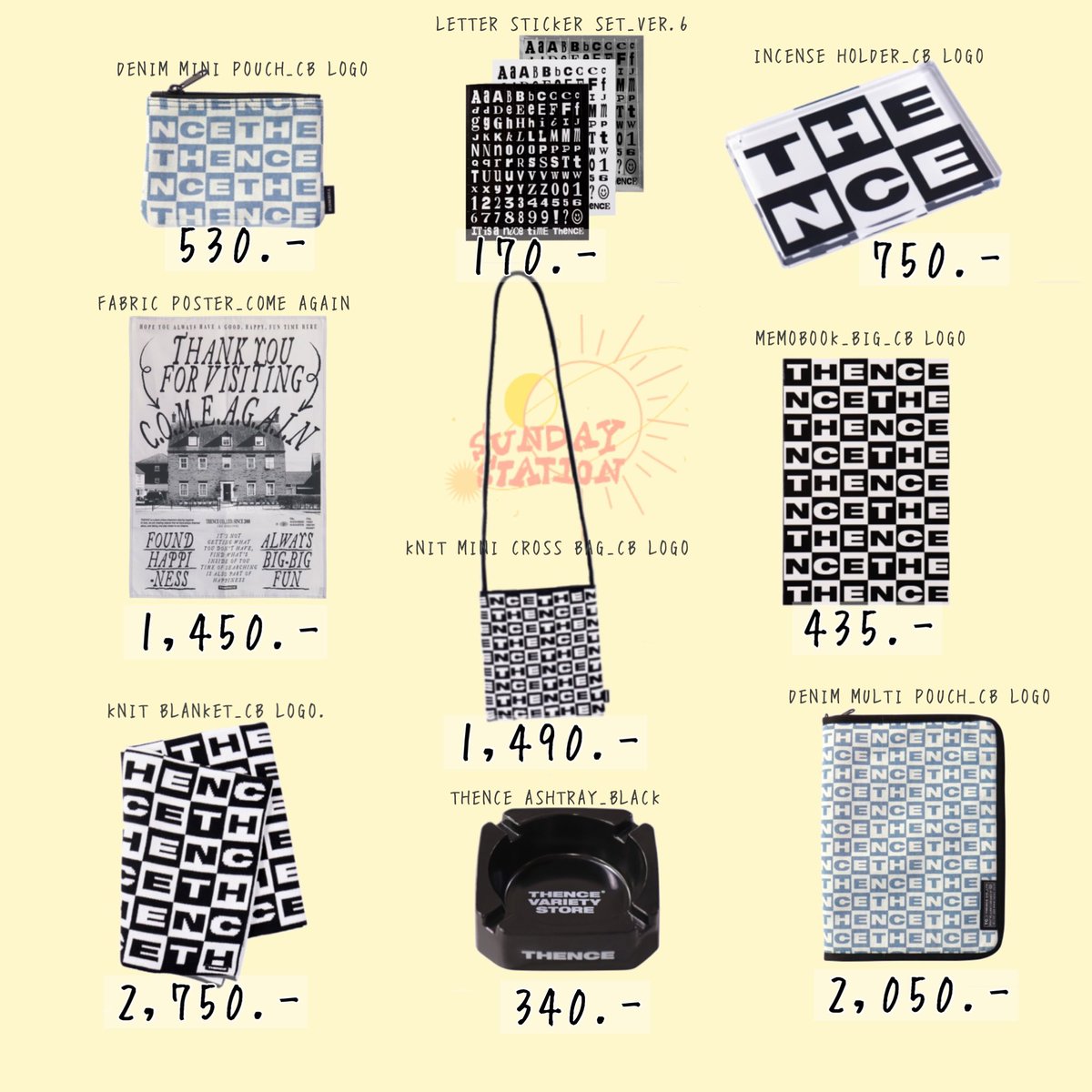 [PRE-ORDER] THENCE (รับมัดจำ50%)💸

THENCE VARIETY STORE
🛒m.thence.co.kr

ค่าส่งในไทย 30-60฿
รอของประมาณ20-30วัน (ตัดรอบทุกวันพฤหัสฯ)

#เครื่องเขียนเกาหลี #สติ๊กเกอร์เกาหลี #พรีออเดอร์เกาหลี #พรีเกาหลี #เครื่องเขียนน่ารัก #thence