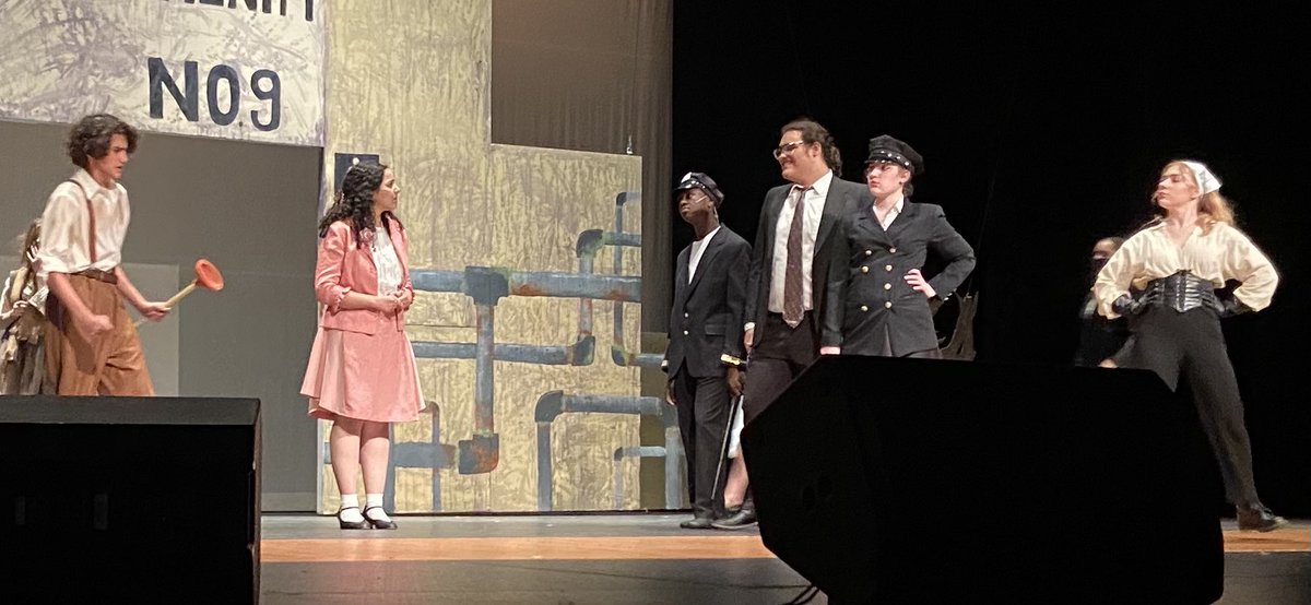 DublinCoffmanHS's tweet photo. BRAVO to the cast and crew of  #Urinetown, we teachers LOVED it! Come see it this weekend, it’s a barrel of laughs! ☘️ https://t.co/fgLMuiW1z1