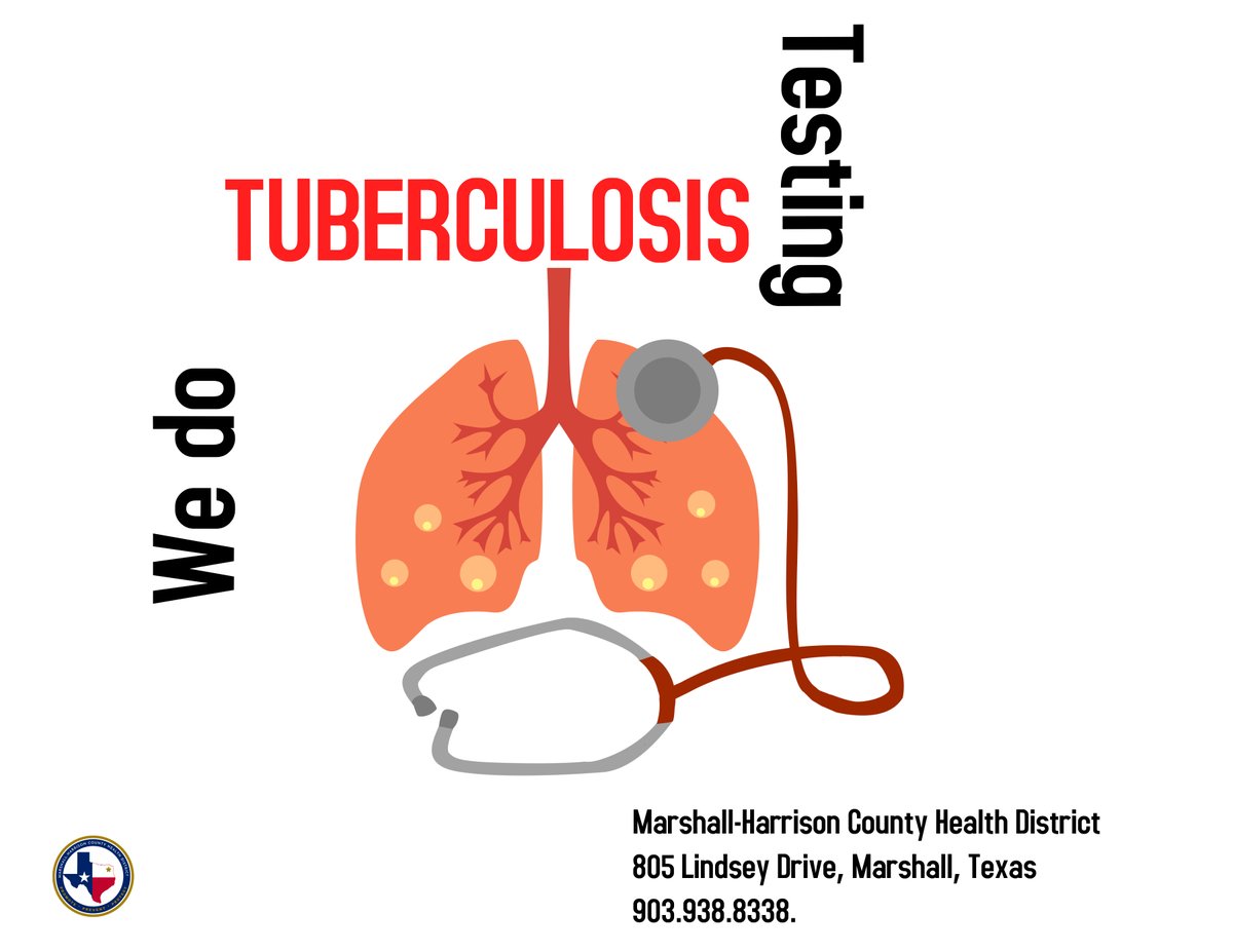 mhchdtx's tweet photo. We do #tuberculosis test. Call the office. 903.938.8338. #Marshall #HarrisonCounty #Texas #TexasDSHS https://t.co/rJSzSEYYjd