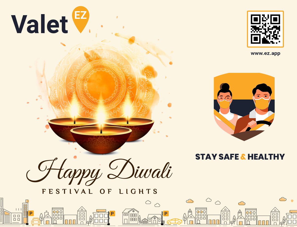 valetEZ's tweet photo. A very Happy Diwali from all of us at @valetEZ ! May the festival of lights brighten our year ahead and bring success and good health to all.
#happydiwali2021 #parkingmadeEZ https://t.co/5853VZvK16