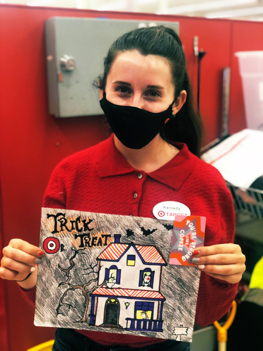 GoForAlice's tweet image. Nearly forgot to share the winner of our spooky coloring contest, Kennedy! So cute and creative. #TrickOrTreat #BewareOfDog #R100Cares #worksomewhereyoulove @ShopTheBullseye @TGTScheuer @emily_lindaaaa