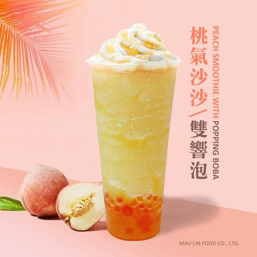 Weekly Recommend is back!!! 
➡【Peach smoothie with popping boba】
Strawberry 🍓 &amp; peach mixing with peach smoothie☺️☺️☺️
Multiple aromas and fantastic taste!! 💯