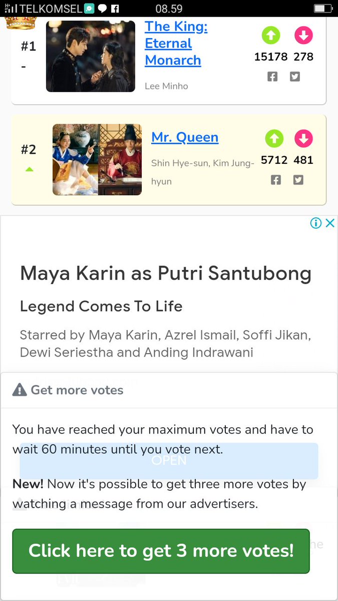 selfy_t's tweet photo. Akhirnya #MrQueen naik ke peringkat ke 2..👏👏👏👏👏 Ayooo semangat ngevote buat drama kesayangan kita ya 💪💪💪💪💪💪

#WeloveyouMrQueen 
#BringBackMrQueen 
#FightingJungHae 
#FightingAntifans 
#FightingSunshines
#FightingStars
#GODBlessYou 

 https://t.co/7t5wHQPiWy https://t.co/Kun8xfxoWL