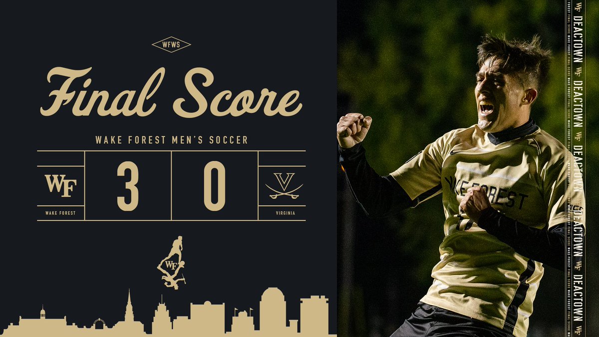 WakeMSoccer's tweet image. ACC Tournament first round 𝙑𝙄𝘾𝙏𝙊𝙍𝙔! 

#GoDeacs 🎩
