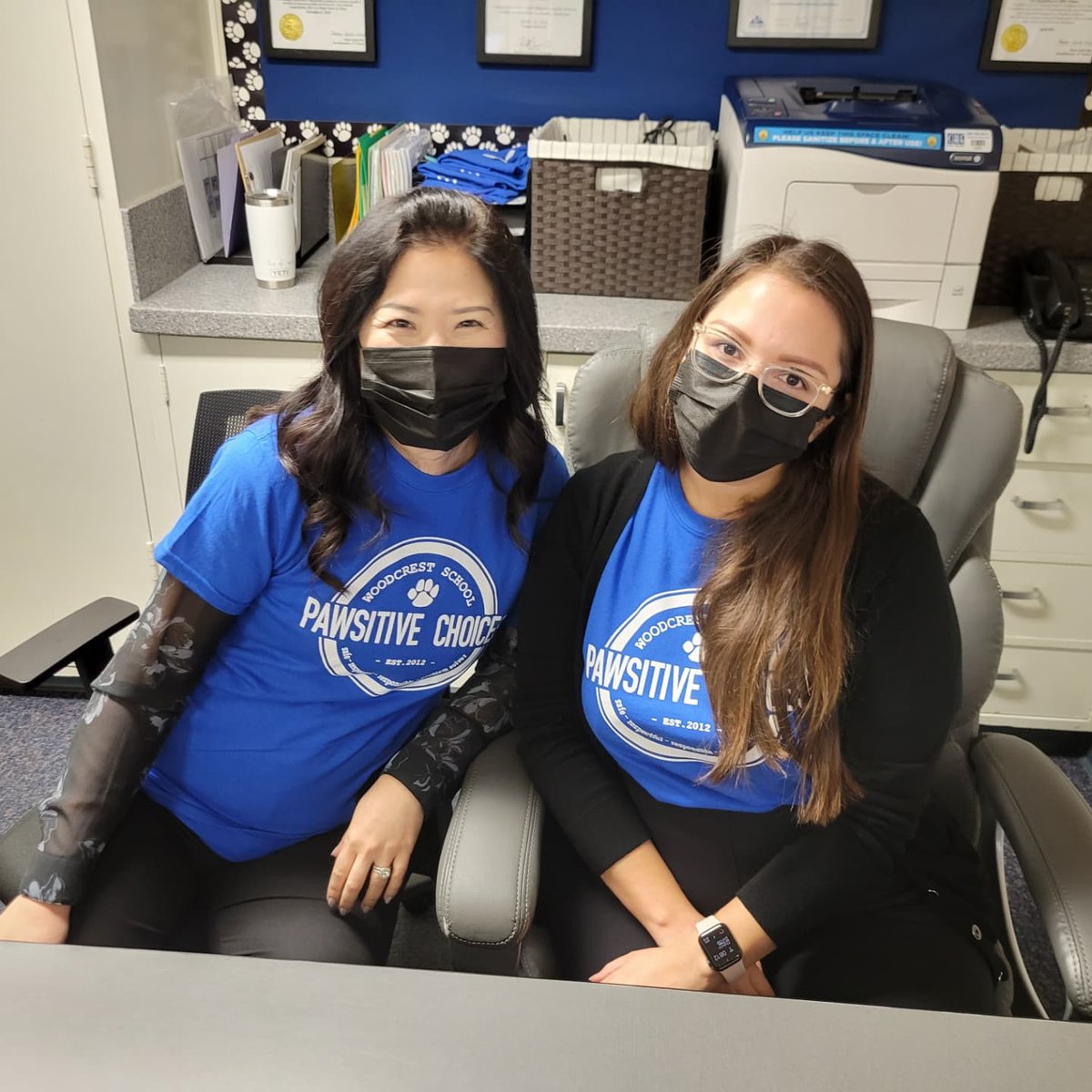 rwolf1221's tweet photo. VIPs helping at @WoodcrestFSD. FSD Supt Dr. Pletka worked with behavioral specialist Tonya, Asst Supt Dr Coghlan &amp; purchasing manager Mike McAdams worked with IAs Francine &amp; Yvonne &amp; Asst Supt Dr. Lee worked with office manager Diana. Thanks for helping today❤ #wcwildcatpride https://t.co/CDnFrw1cu5