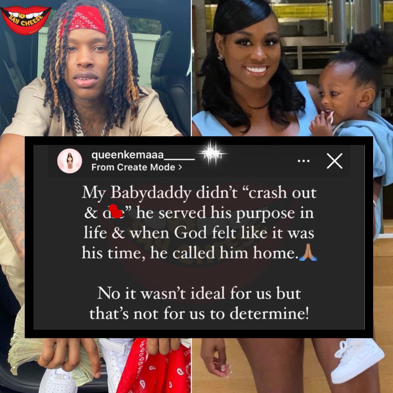 SAY CHEESE! 👄🧀 on Twitter "King Von babymama Kema speaks My baby