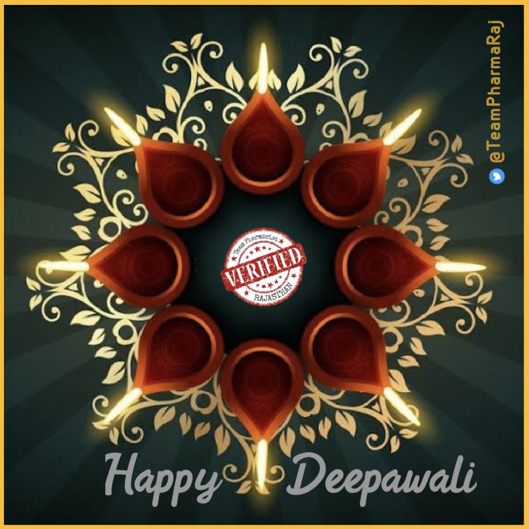 Wishing you all a very Happy Diwali. May this festival brighten up your lives and add more shine. Stay happy, stay blessed. 
 #HappyDiwali 🎉🎉
#happydiwali2021 
#FestivalOfLights 

#TeamPharmacistRajasthan