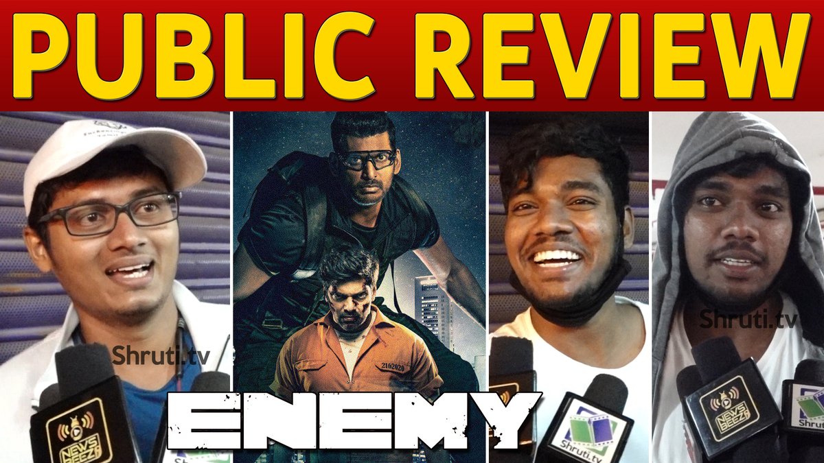 shrutitv's tweet photo. #EnemyReview #EnemyTamil
#EnemyDeepavali

https://t.co/4Bn63MPGVm

@VishalKOfficial @arya_offl @anandshank @vinod_offl  
@MusicThaman @SamCSmusic @ministudiosllp https://t.co/UucEHKOmab