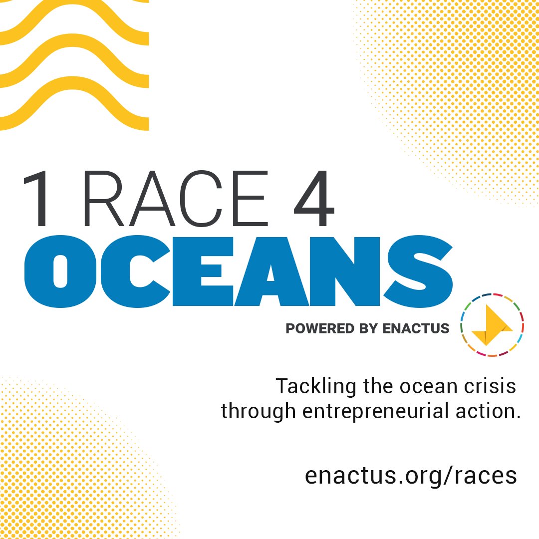 Attention Enactus teams! 
The 1 Race 4 Oceans competition is still ON.
Submit your Action Entry on or before December 7. To learn more, visit enactus.org/oceans 
#EnactusOceanImpact
