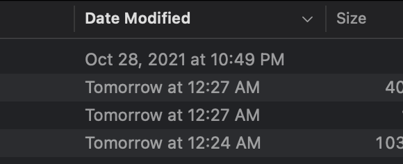 Finder trying to predict I'll be working late 🙅🏼‍♂️