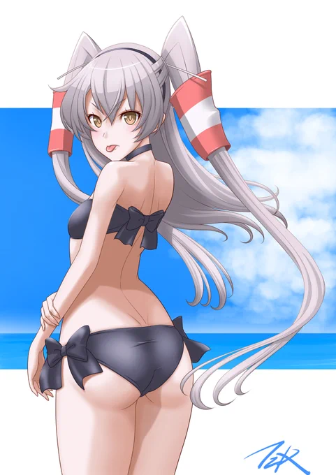 #いいおしりの日
高雄と天津風 