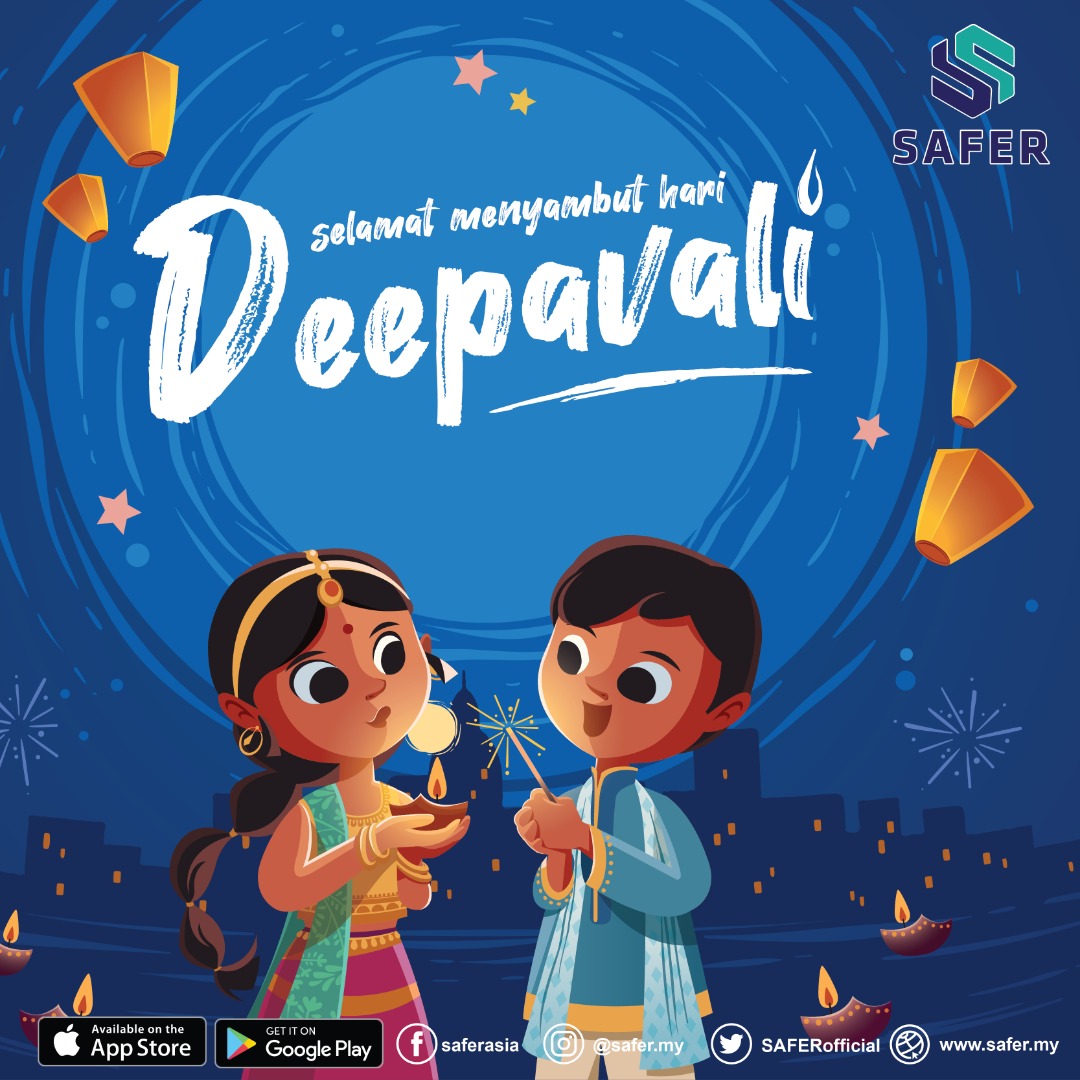 SAFERofficial's tweet photo. Selamat Menyambut Hari Deepavali buat semua yang meraikannya. 

Semoga perayaan tahun ini membawa kesejahteraan dan kebahagiaan kepada anda semua.

#jagaSOP 
#JagaDiriJagaSemua 
#SaferMY https://t.co/96nu4xWAZJ