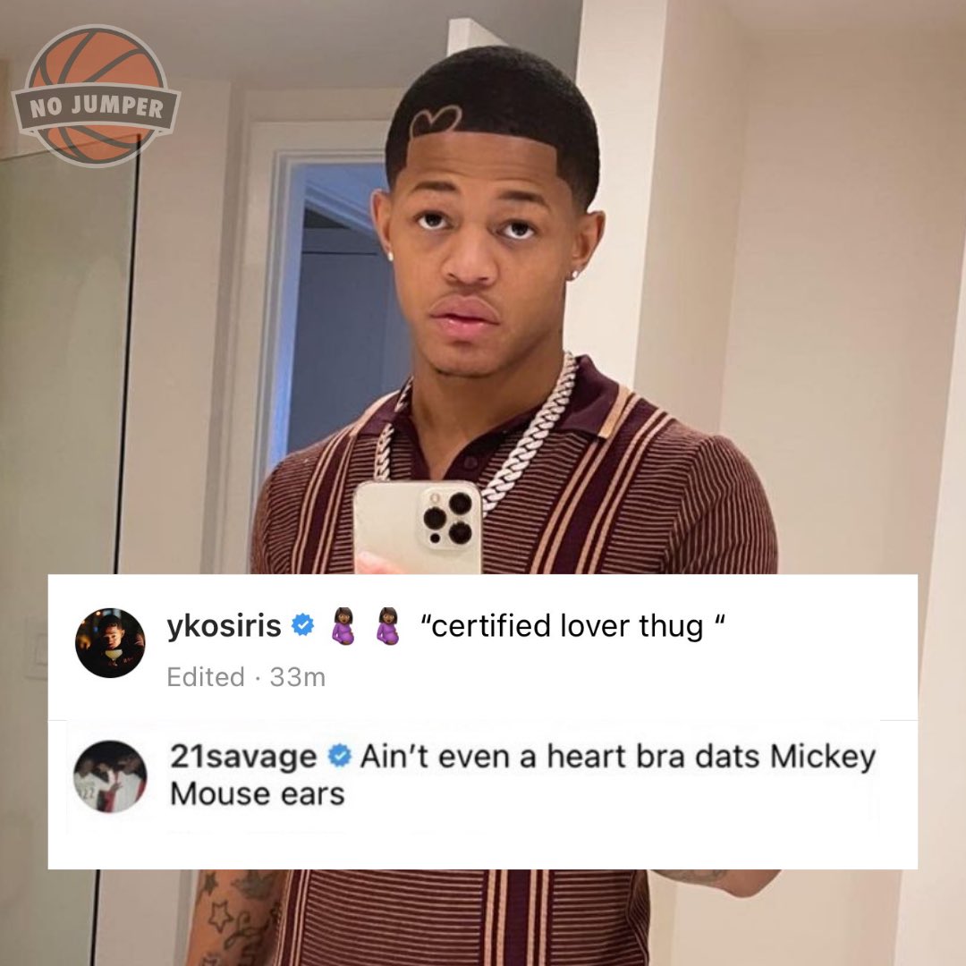 No Jumper Sur Twitter 21savage Clownin Ykosiris New Clb Inspired Haircut T Co Ksdqcphqau Twitter