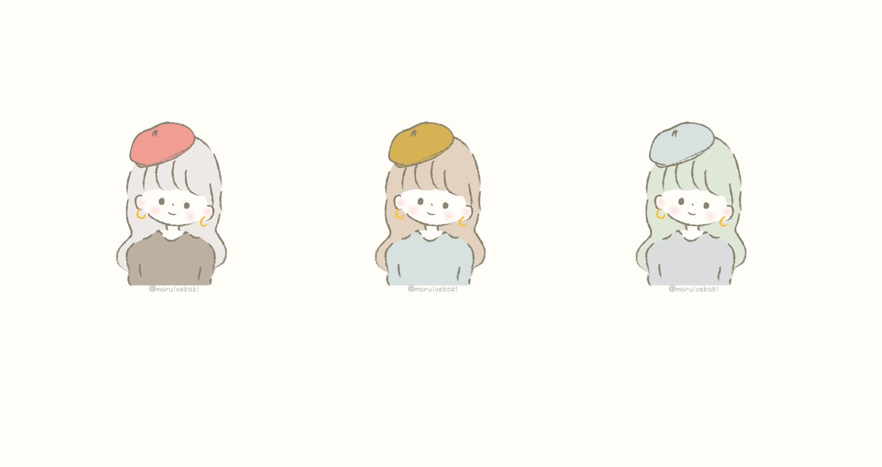 まるい ベレー帽女子 秋仕様にしてみました フリーアイコン イラスト 女の子 秋 T Co Anmwaom0xa Twitter