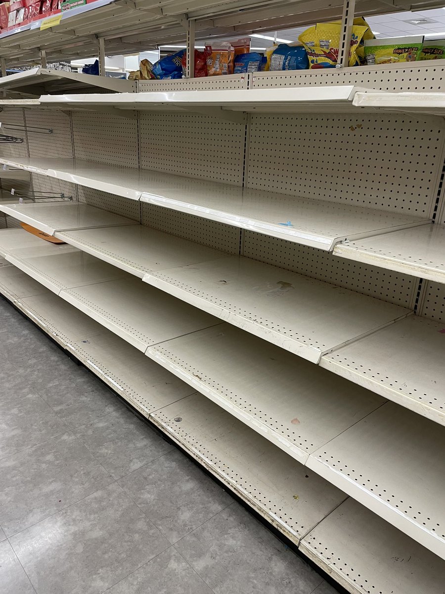 At my local Walgreens the shelves are empty...of Halloween candy. Employee said these might not be restocked for another 10 months! The supply chain is so f'd.