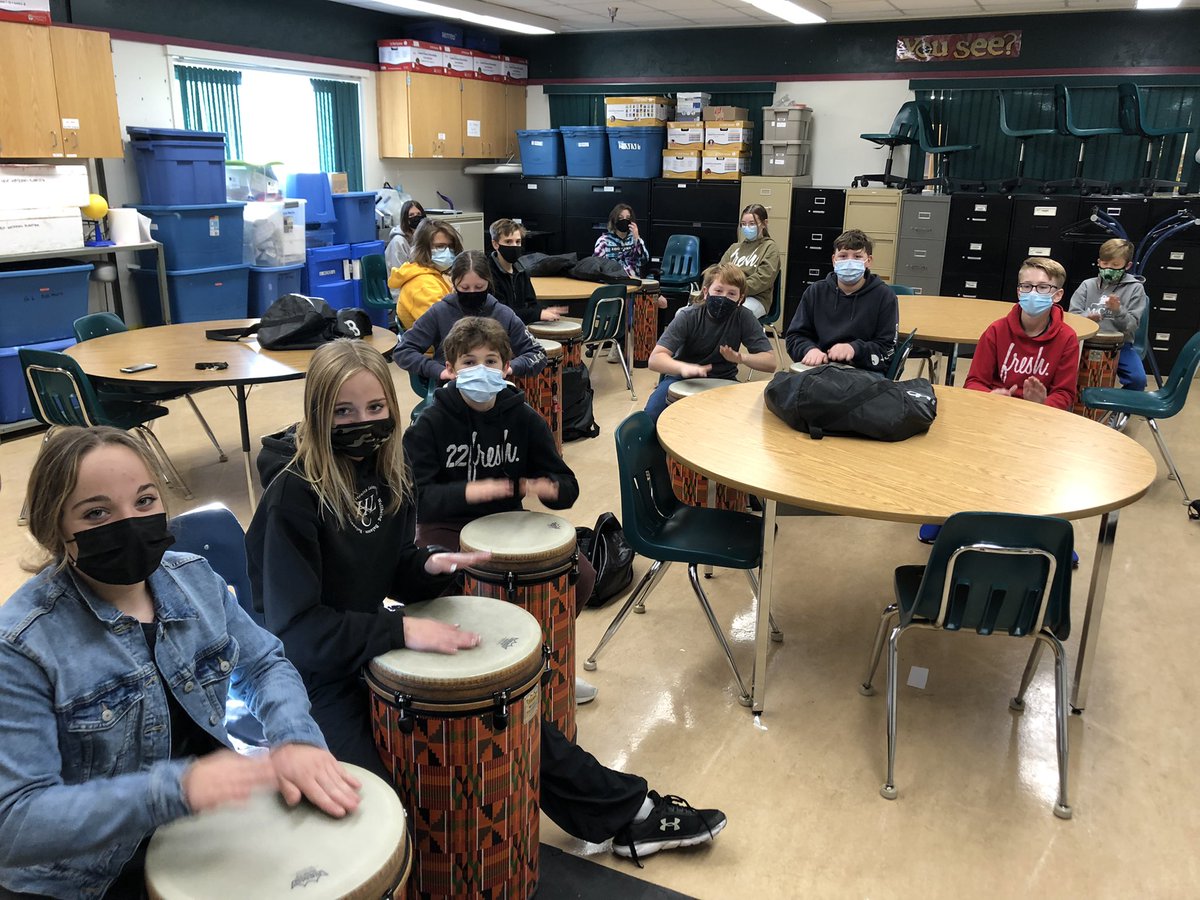 Thrilled to see engaged <a href="/BESBobcats/">Balgonie Elementary</a> students exploring different forms of drumming in arts education today. I couldn’t resist peeking in to see and hear what was going on. Drumbeats are the heartbeat of music Ed. <a href="/PrairieValleySD/">Prairie Valley School Division</a> #ThisIsUs