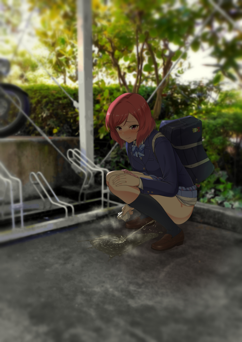 …自転車置き場の方で物音がしたような、、、