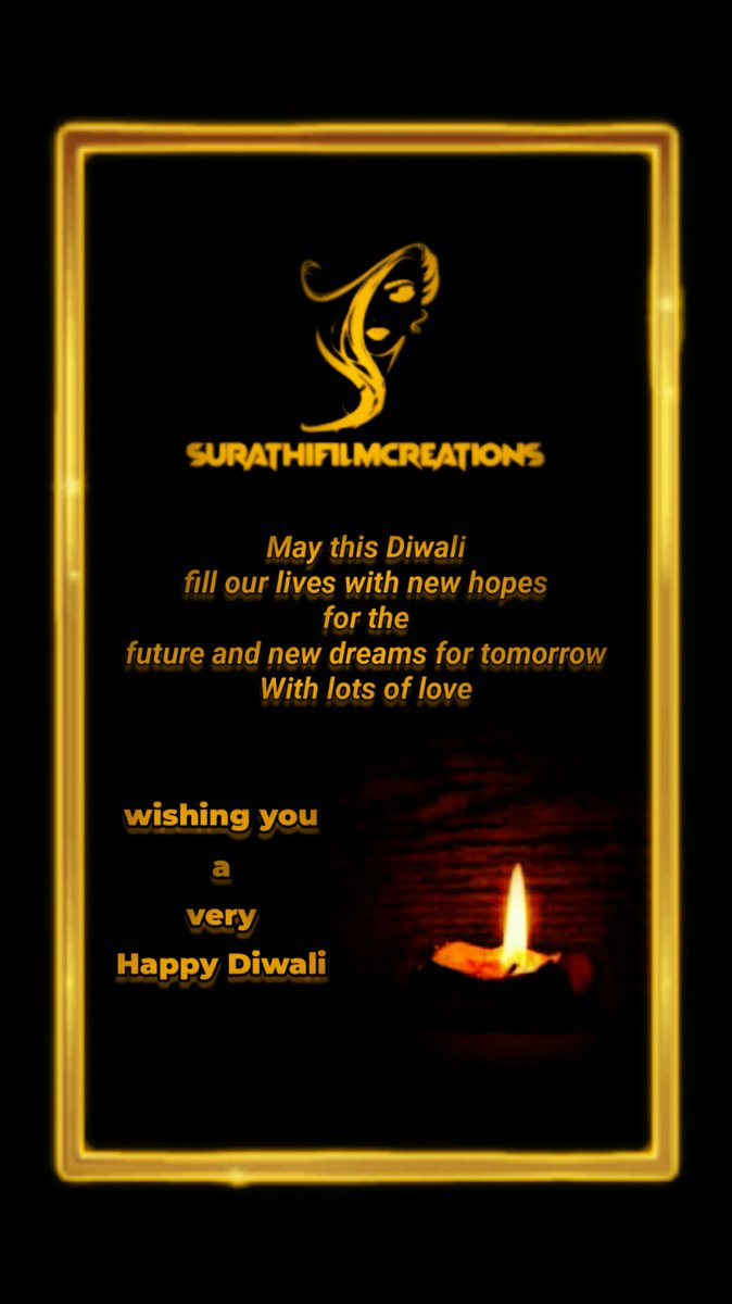 SurathiFilms's tweet photo. Happy Diwali Guys...

#HappyDeepavali #happydiwali2021 #happy https://t.co/Z36OYWnACm