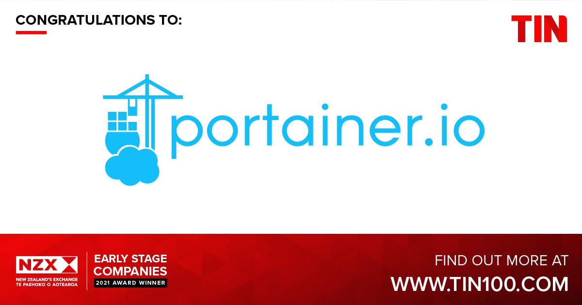 <a href="/portainerio/">Portainer.io</a> has earned a place on the <a href="/NZXGroup/">NZX</a> Early Stage Companies list for 2021 as its service delivery platform for containerised apps is making waves. Find out more - tin100.nz/3q4quE5
