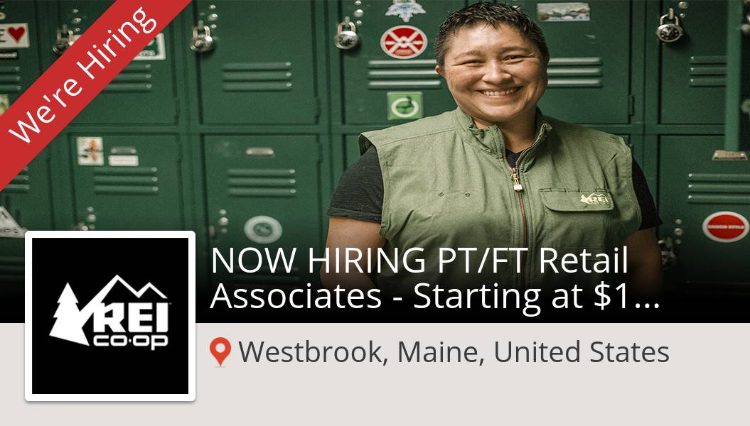 LinFlanREI's tweet photo. #REI is hiring! NOW HIRING PT/FT #Retail Associates - Starting at $14/#hr - $300 Sign On Bonus - Westbrook ME New Store in #WestbrookMaineUnitedStates, apply now! #job  #REIemployee https://t.co/p9BInsAdn6 https://t.co/UCbnkUHfPB