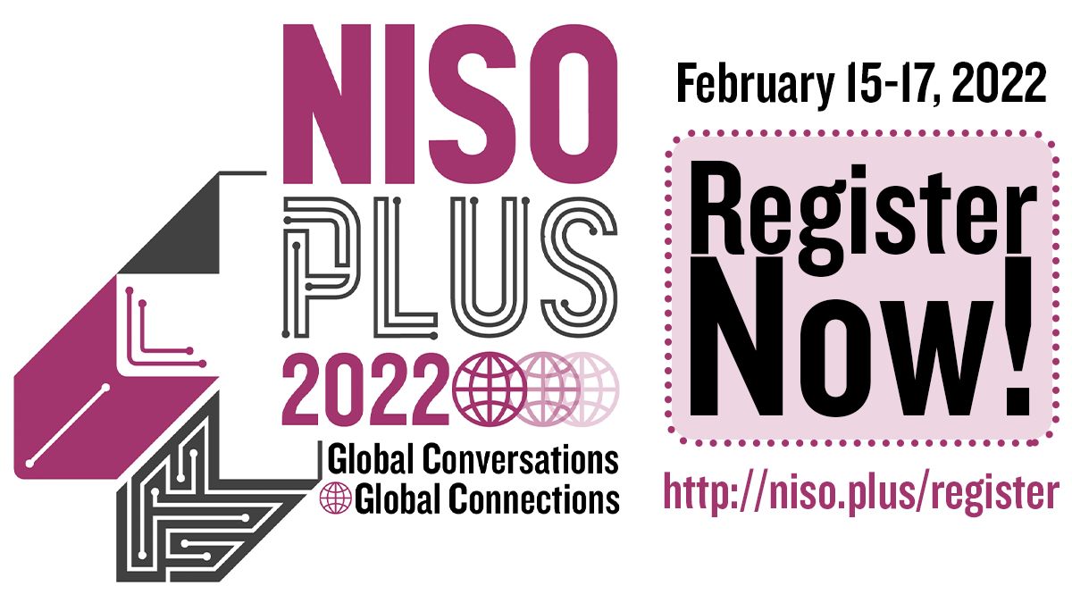 Don't forget to finalize your #NISOPlus22 proposal if you haven't already - deadline extended thru the weekend (now due November 8)
niso.plus/niso-plus-2022…