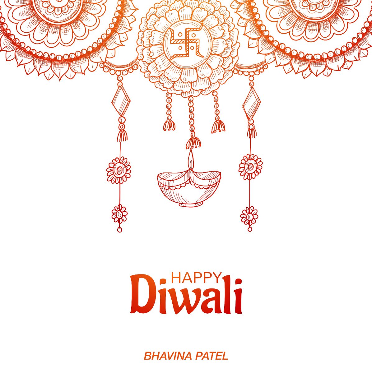 BhavinaOfficial's tweet photo. May the light of the lamps fill your life and home with love, warmth and happiness. Have a wonderful #Diwali! https://t.co/bl3zdSwZd3