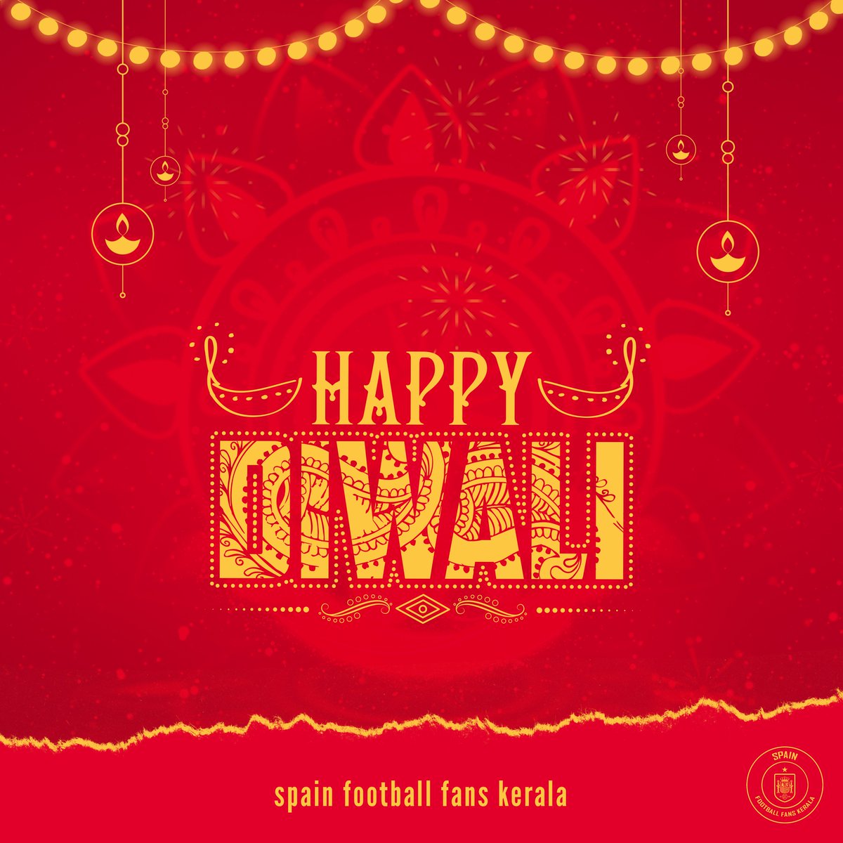 SefutbolKerala's tweet photo. Wishing a very happy, prosperous, and sparkling Diwali to everyone🪔
#HappyDiwali
#SFFK https://t.co/QwRB8GU8CC