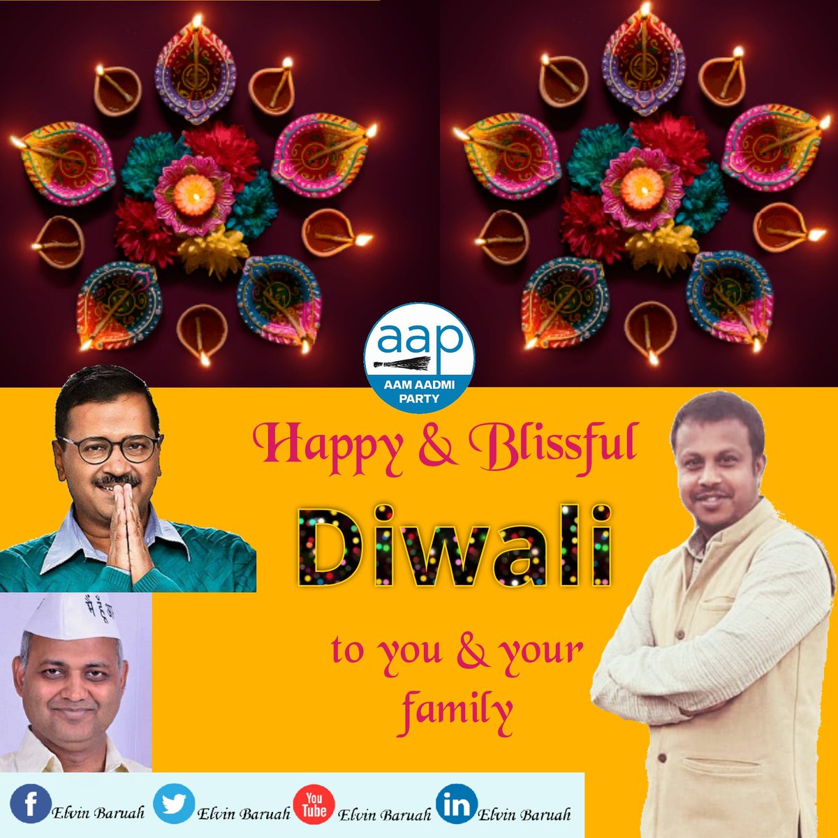 AAP_AndamanNic's tweet image. प्रभु राम और मां काली के पूजा के उत्सव दीपावली के हार्दिक शुभकामनाएं और आशीर्वाद पूर्ण हो।।
प्रभु राम आप साभिको जीवन के सही रास्ते पर चलने का मार्ग दर्शक बने और मां काली मां लक्ष्मी आप साभिको स्वस्थ और सुखी रखे।
#happydiwali2021 #PolutionFreeDiwali
@ArvindKejriwal @attorneybharti