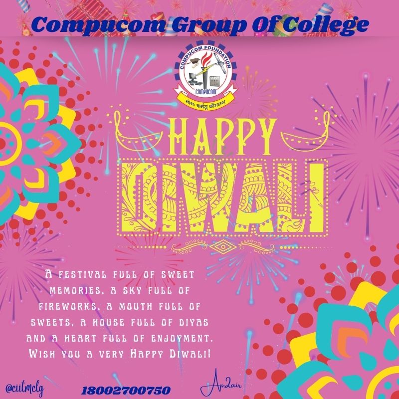 Ciitmclg's tweet photo. Happy Diwali
#happydiwali #2021 #deepawali #happyness #sweets #light #joy #ciitmclg #citm #compucom #Ap2air https://t.co/8l2mXbirGg